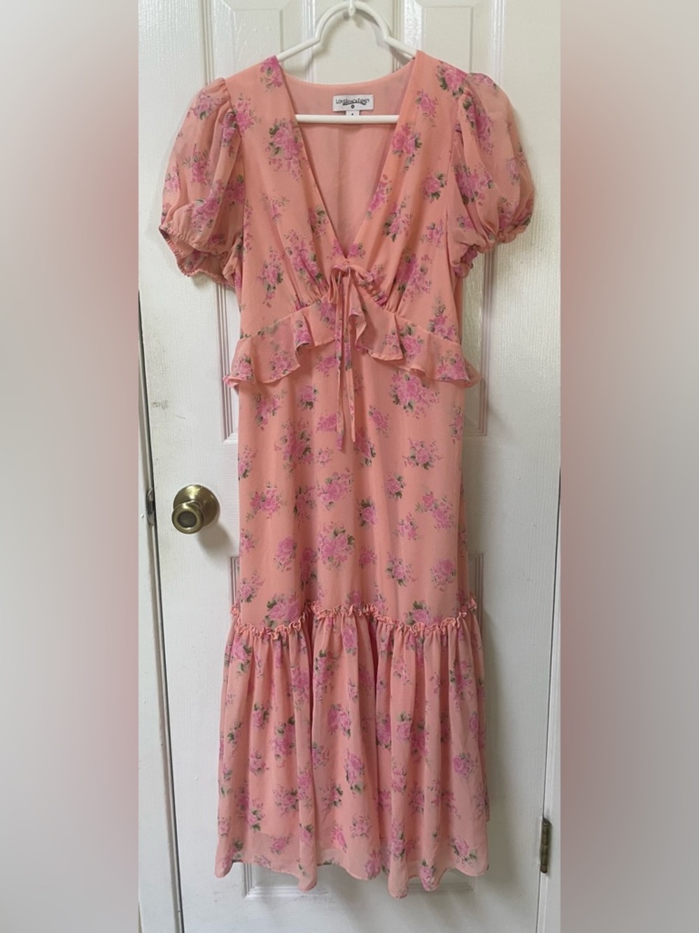 Loveshackfancy Target Dress Size 4 Roses Cottagecore Peasant Coquette - Picture 2 of 11